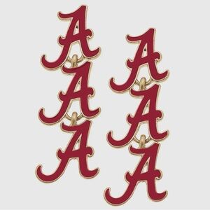 Alabama Triple Logo Drop Earrings